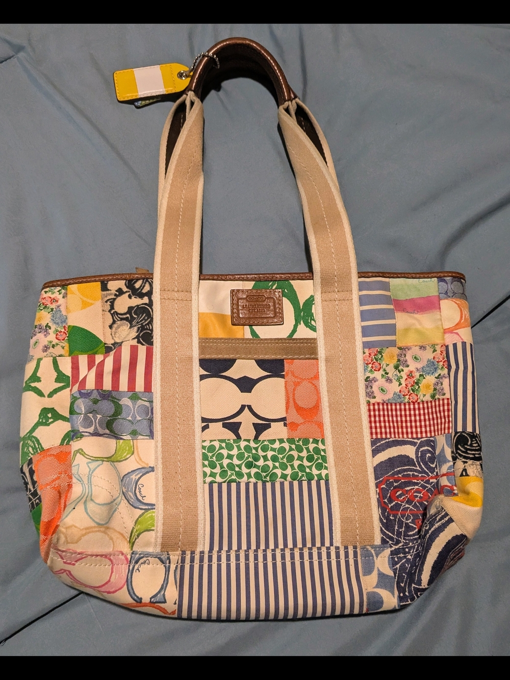 Coach Hampton's Spring Patchwork Tote - Picture 2 of 6